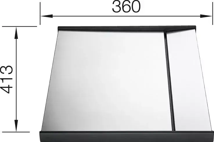 BLANCO 223067 Tartozék lecsepegtető lap behelyezhető nemesacél Claron-IF-hez Gyors szállítás