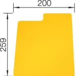 BLANCO 236718 tartozékok vágószőnyeg SITY Pad Lemon citrom - műanyag Gyors szállítás