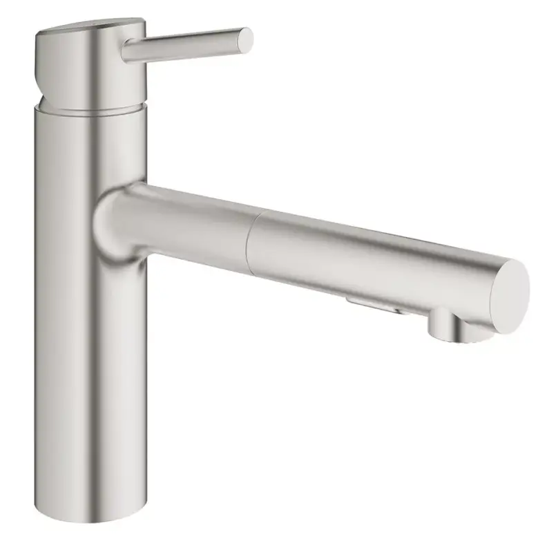 Újdonság GROHE Csaptelep konyhába Concetto kihúzható zuhany supersteel 30273DC1