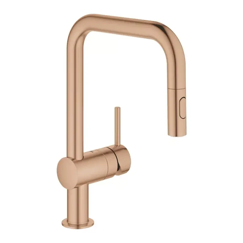 Exkluzív ajánlat GROHE 32322DL2 Baterie Minta U-výpusť vytahovací sprška kartáčovaný Warm Sunset