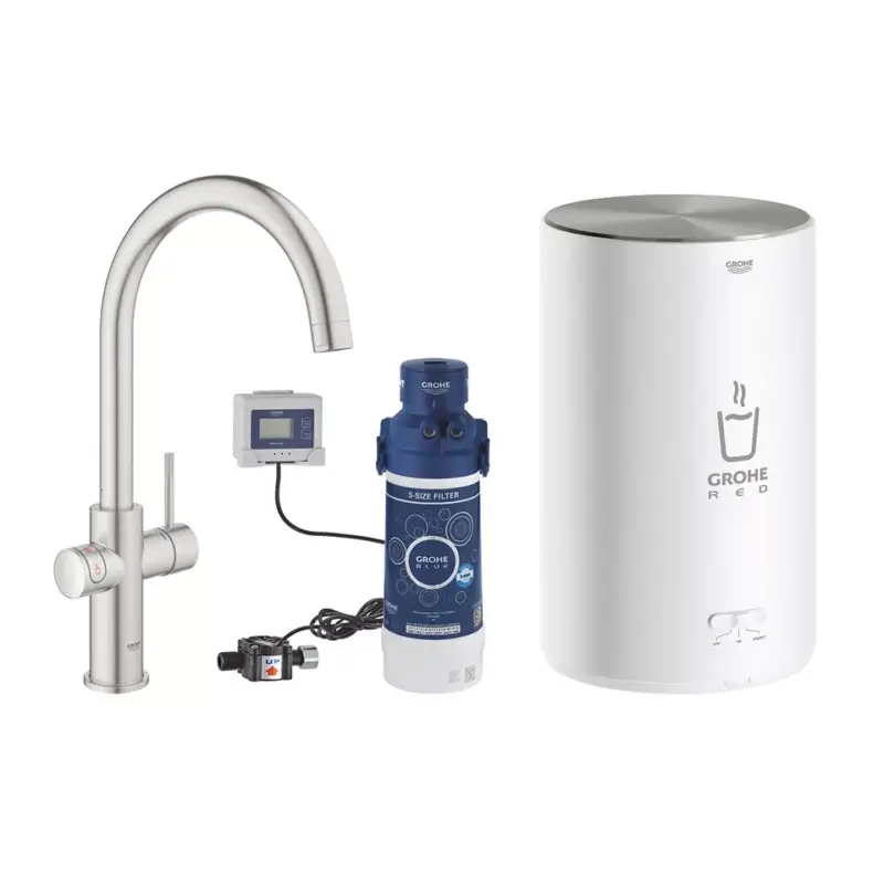 GROHE 30083DC1 Red Duo C-csapoló szuperacélból Alacsony ár