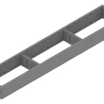 Gyors kiszállítás BLUM ZC7S600RS1 Ambia-line kerethez LBX/MVX, NL=600/100 mm indium szürke IG-M