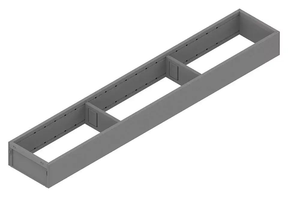 Gyors kiszállítás BLUM ZC7S600RS1 Ambia-line kerethez LBX/MVX, NL=600/100 mm indium szürke IG-M