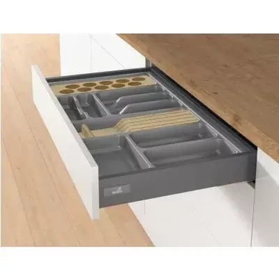 Biztonságos fizetés HETTICH 9202837 OrgaTray 480, 600/470 mm antracit