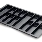 Evőeszköztartó Classico Kristall softTouch 100 (922 x 474 mm) fekete Gyors szállítás