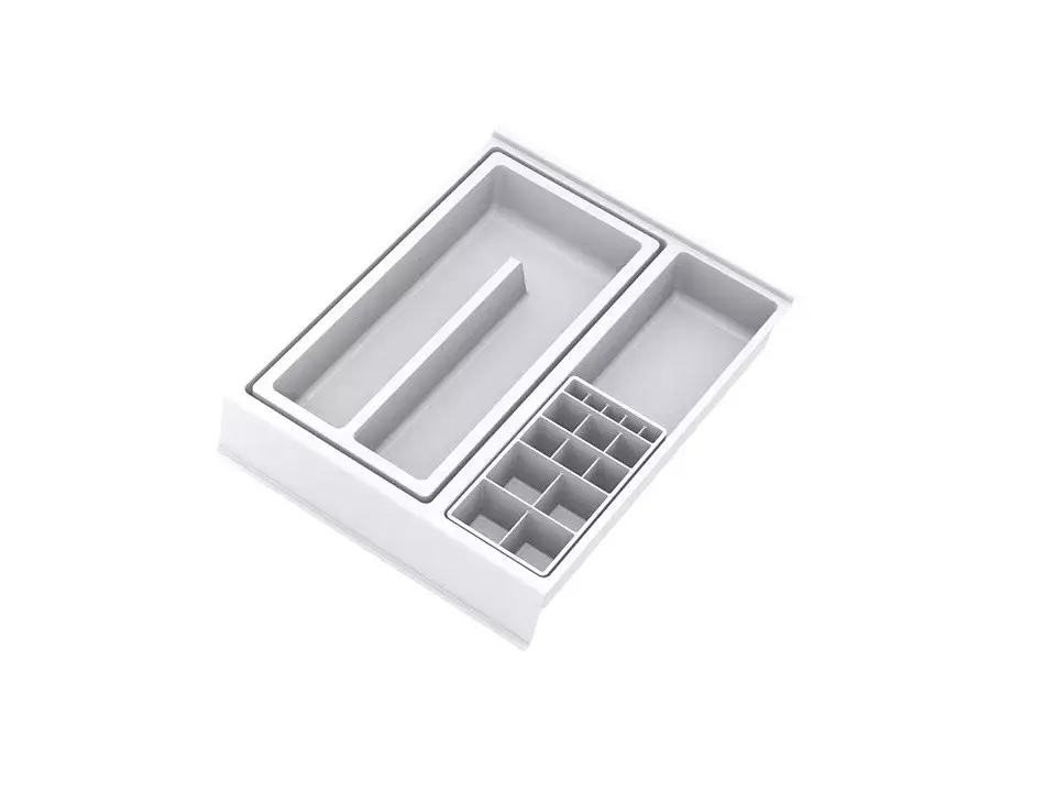 GOLLINUCCI Fürdőszobai rendszerező tartozékkal 270 mm mélységhez, fehér 308x242x Ne maradj le