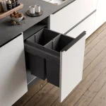 Népszerű GOLLINUCCI sortér 580 EVO, 450 mm, 2x29l, szürke, fedél és sín tartozékokkal