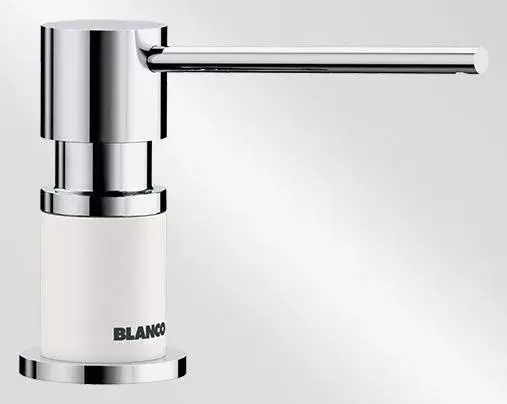Olcsóbb BLANCO 525814 LATO mosószeradagoló LATO silgranite fehér/króm