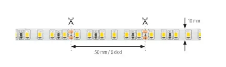 Outlet StrongLumio LED szalag, CRI90, 24V, 14,4W/m, 120LED/m, semleges fehér