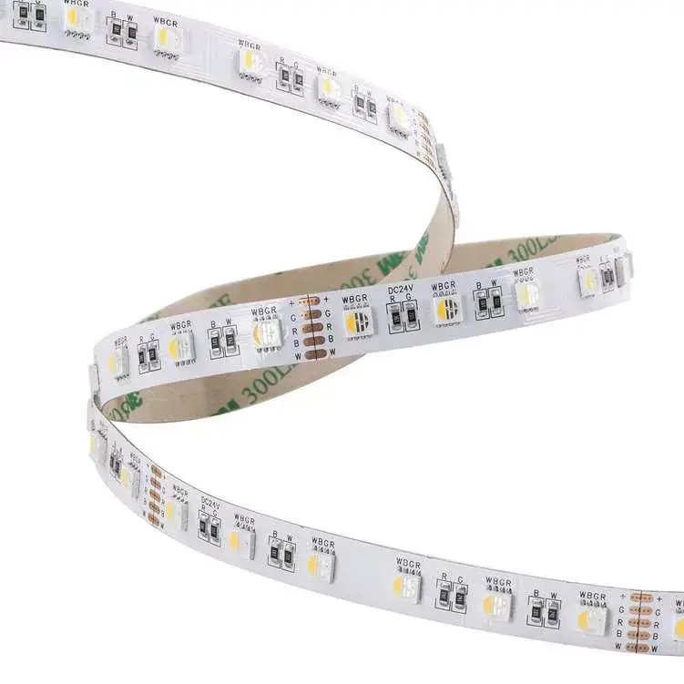 StrongLumio LED szalag, 14,4W/m 24V, RGBW (60 LED/m), színes + semleges fehér Azonnali szállítás