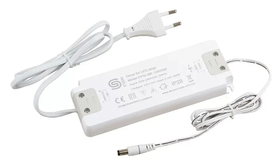 Gyors kiszállítás StrongLumio tápegység, 12V, 30W, lapos