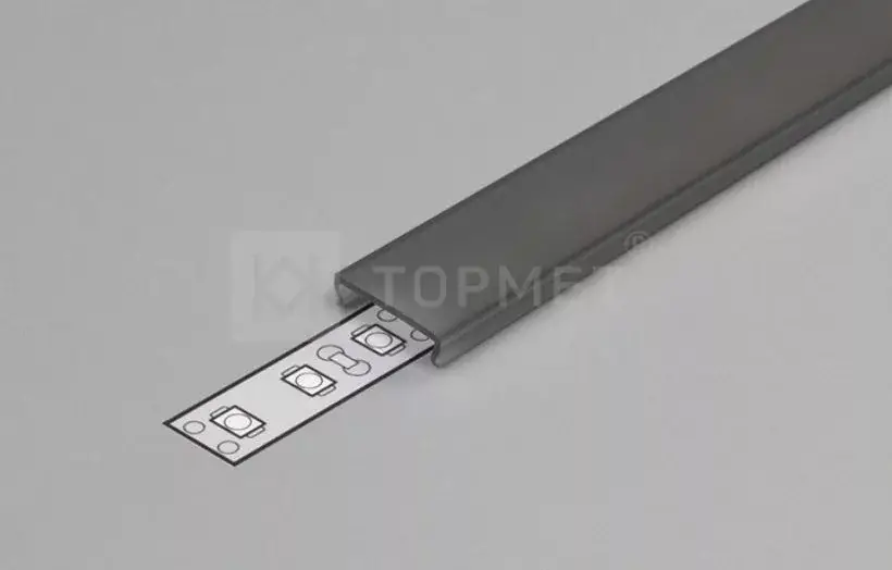 Exkluzív ajánlat StrongLumio takaróprofil fekete 4,1m
