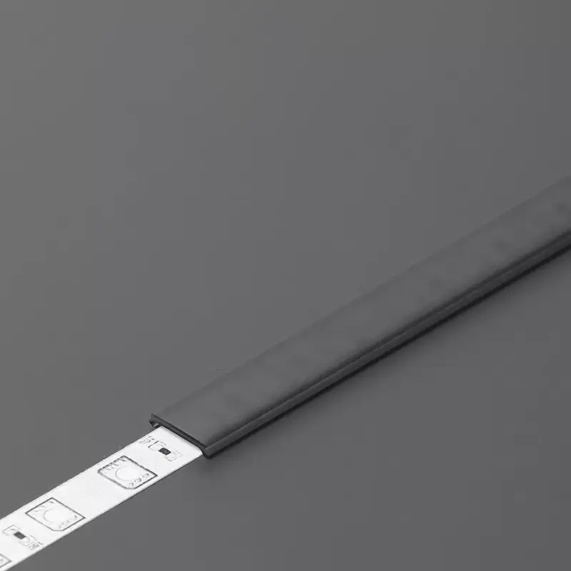Árengedmény TM-takaró profil Slim/Smart10/Smart-In10 profilhoz rápattintható fekete 2000mm