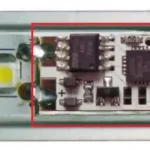 StrongLumio LED kapcsoló/dimmelő profilba 12/24V, kék LED kijelzővel Árcsökkenés