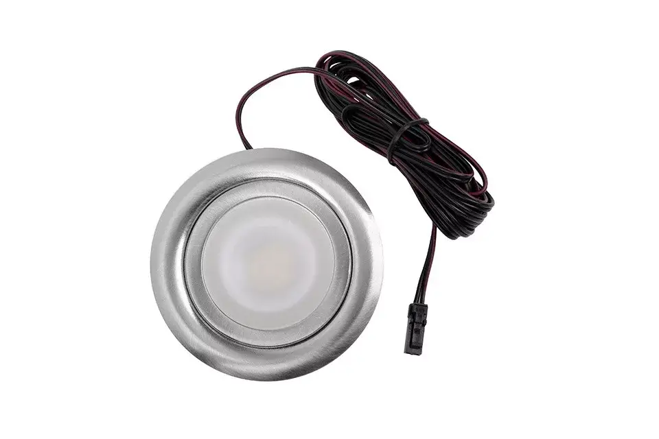Azonnali szállítás SAL LED spotlámpa 12V 2W nemesacél csiszolt