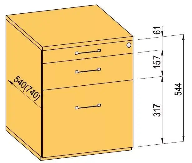 Vedd meg most K-BBP Konténer 740mm típus 5/változat 6 (fiók műanyag,részl.kih.sín,beh.csill.)