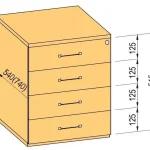 Vedd meg most K-BBP Konténer 540mm típus 7/változat 7 (fiók műanyag,teljes kihuzású sín,beh.)