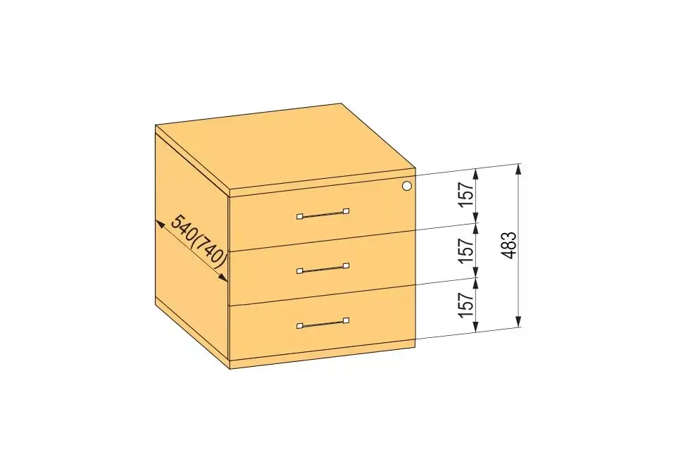 Szuper akció K-BBP kontejner 740mm typ 6/ver. 7 (plas.zás.,celo výs.,dotah)