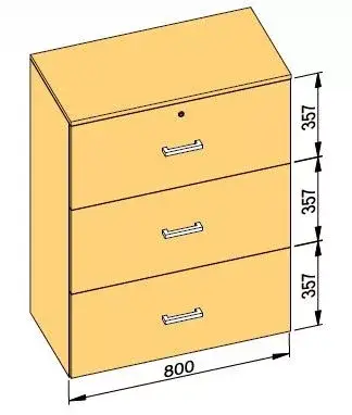 K-BBP R3 típusú irattartó szekrény 762 mm belső szélességhez, 1076 mm magasságho Ne maradj le