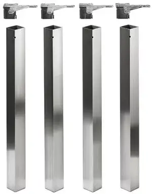 Ne maradj le HETTICH 9078541 Afia asztalláb 700 60x60 mm nemesacél