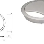 Szuper akció Kábelkivezető 80 mm RAL9006