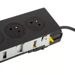Azonnal elérhető K- LEGRAND Disq'In 2x 230V + 1x USB A/C, černá/černá