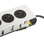 K- LEGRAND Disq'In 2x 230V + 1x USB A/C, černá/nerez Árcsökkenés