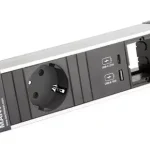 BACHMANN 916.503 zásuvková jednotka 1x 230V Schuko + USB A/C+ 1x volný modul Kedvezmény