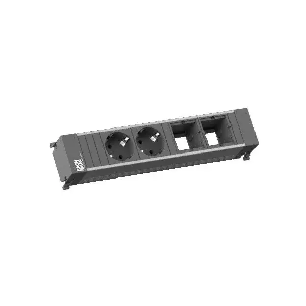 Biztonságos fizetés BACHMANN 916.1000 zásuvková jednotka 2x 230V schuko + 2x volný modul