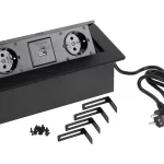 Bestseller StrongPower Elektromos aljzat 2x 230V, 2x USB A/C, Schuko,fekete