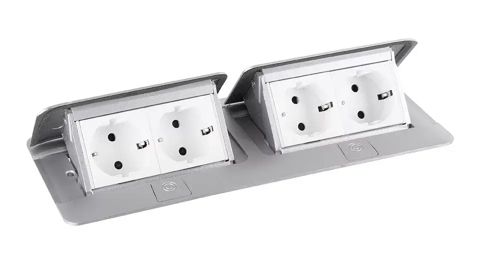 Kedvezményes ár LEGRAND Pop-up dupla, 4x 230V, alumínium, schuko