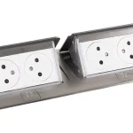 Utolsó esély LEGRAND Pop-up dupla, 4x 230V, rozsdamentes acél