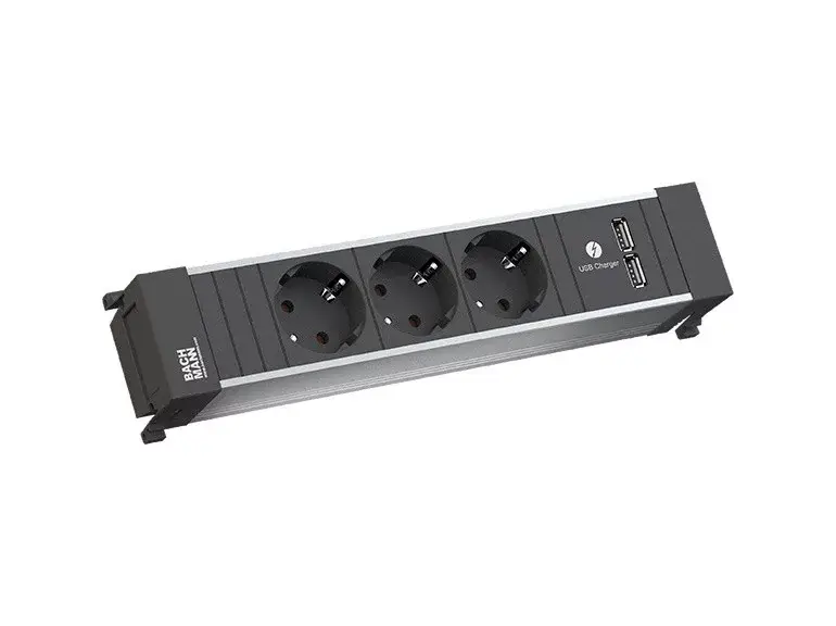 BACHMANN 916.173 rész 3x 230V schuko + USB A 15W aljzat 3x 230V schuko + USB A 1 Bestseller