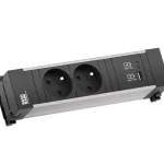 BACHMANN 916.525 dugaszoló aljzat egység 2x 230V + USB A/C 22W Akciós ár