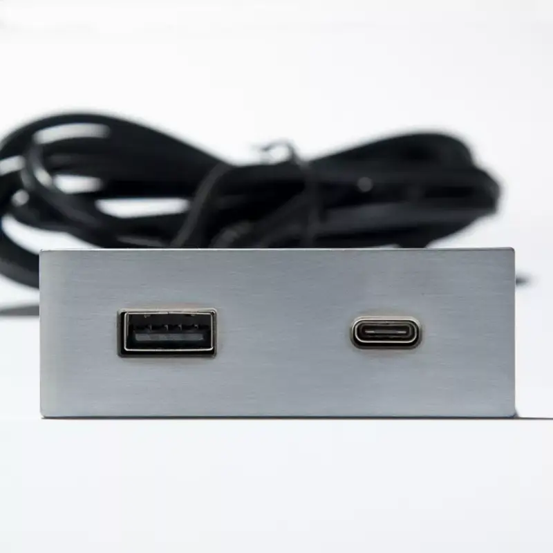 Vásárlói kedvenc VersaPick, 1x USB A/C, téglalap alakú, rozsdamentes acél