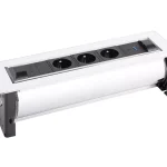 VersaTurn 3x 230V, 1x USB A/C 5V, fehér üveg Azonnali szállítás