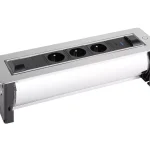 VersaTurn 3x 230V, 1x USB A/C 5V, nemesacél felület Kiárusítás