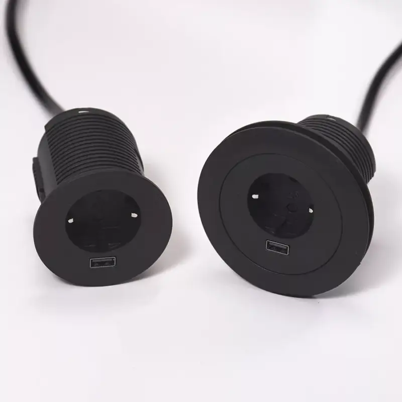 VersaTag 1x 230V, 1x USB-A, fekete, Schuko Ajánlat