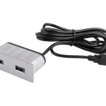 Kedvezményes ár VersaPick, 2x USB, téglalap, nemesacél, spiáter