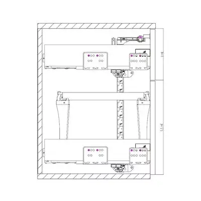 HETTICH 9209618 konténer rajz M1:1 (szett 1 Akció