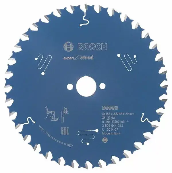 BOSCH 2608644023 Pilový kotouč Expert for Wood 165 x 20 x 2,6 mm, 36 Prémium