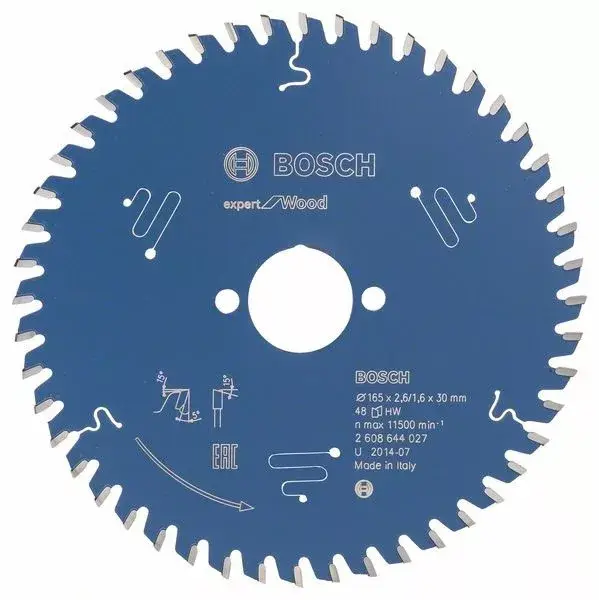 Azonnal elérhető BOSCH 2608644027 Pilový kotouč Expert for Wood 165 x 30 x 2,6 mm, 48