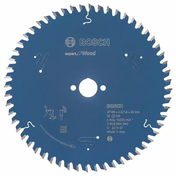 Vedd meg most BOSCH 2608644040 Pilový kotouč Expert for Wood 184 x 20 x 2,6 mm, 56