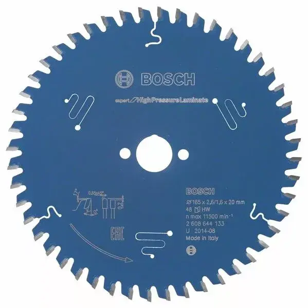 Kedvezmény BOSCH 2608644133 Pilový kotouč Expert for High Pressure Laminate 165 x 20 mm, 48