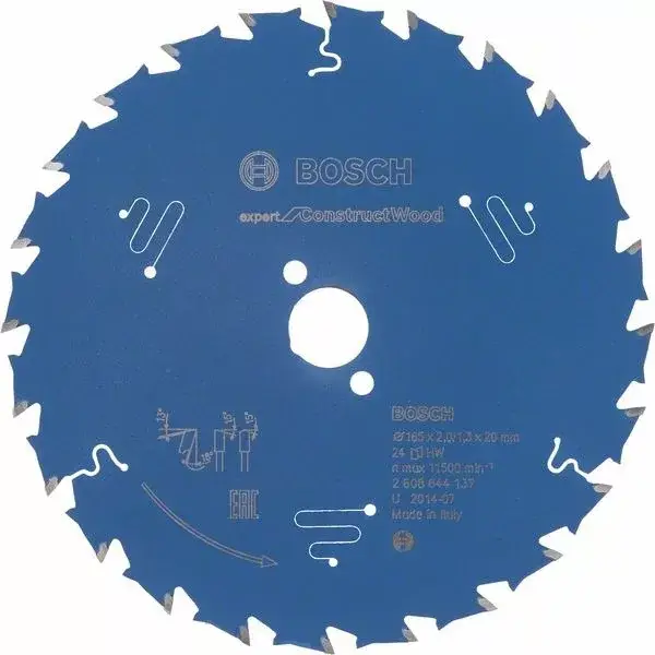 BOSCH 2608644137 Pilový kotouč Expert for Construct Wood 165 x 20 x 2,0 mm, 24 Legnépszerűbb