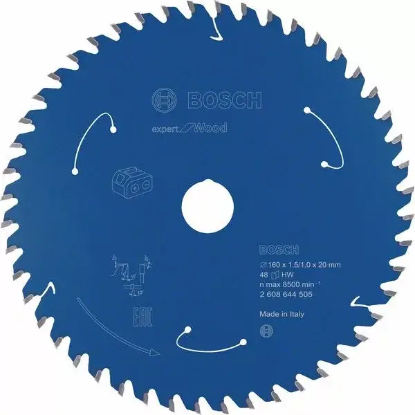 Outlet BOSCH 2608644505 Pilový kotouč Expert for Wood pro AKU pily 160×1,5/1×20mm, 48