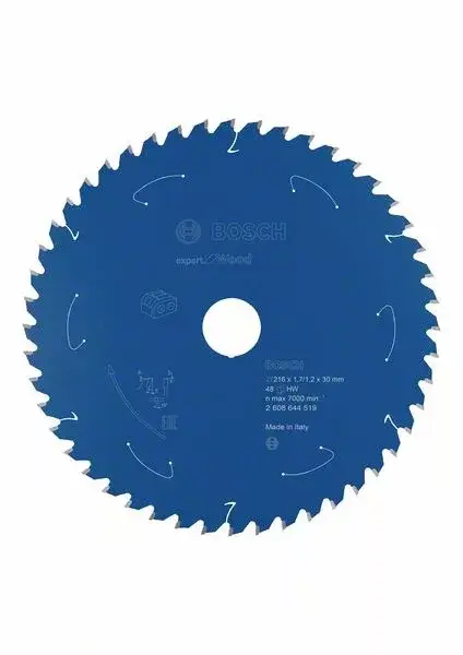 BOSCH 2608644519 Pilový kotouč Expert for Wood pro AKU pily 216×1,7/1,2×30mm, 48 Újdonság