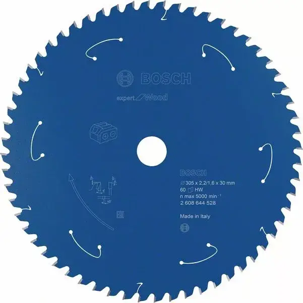 BOSCH 2608644528 Pilový kotouč Expert for Wood pro AKU pily 305×2,2/1,6×30mm, 60 Azonnali szállítás