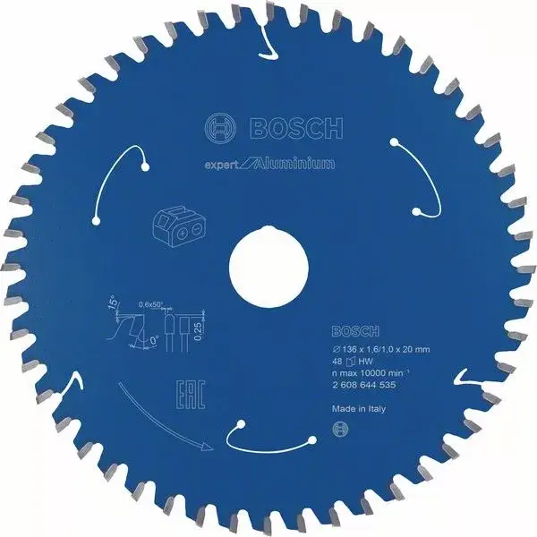Ajánlat BOSCH 2608644535 Pilový kotouč Expert for Aluminium - AKU pily 136×1,6×20mm, 48