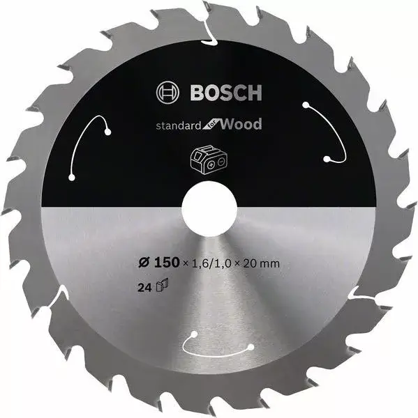 Legkelendőbb BOSCH 2608837674 Pilový kotouč Standard for Wood pro AKU pily 150×1,6×20mm, 24